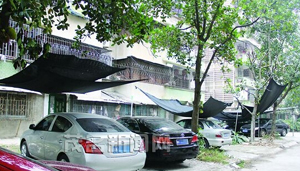 腈纶大院业主私自破坏绿化带盖车位 腈纶大院业主私自破坏绿化带盖车位